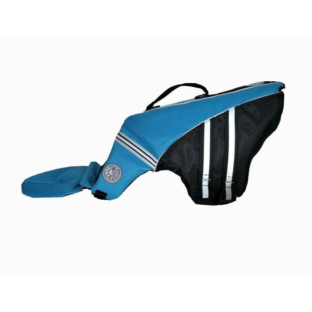 Sierra Dog Supply | Rescue Flotation Vest Lifejacket Night Reflector MEDIUM BLUE